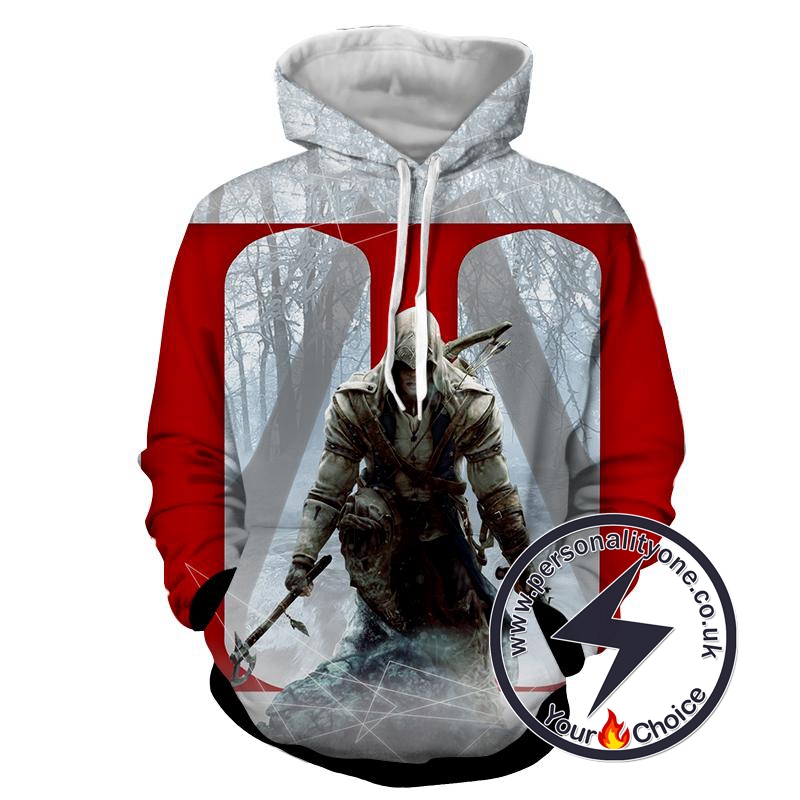 Assassin's Creed 3D -Connor - Assassin's Creed Hoodies